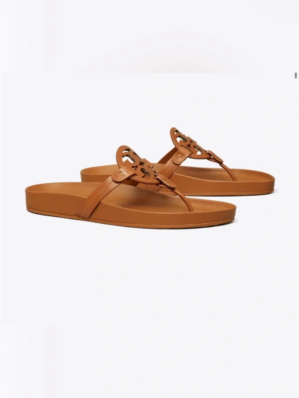 Tory Burch Miller Cloud Sandal in Cognac Brown 8.5